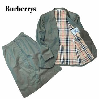 バーバリー(BURBERRY)のバーバリー セットアップ 希少タマムシ色 ノバチェック  高級白タグ M相当(スーツ)