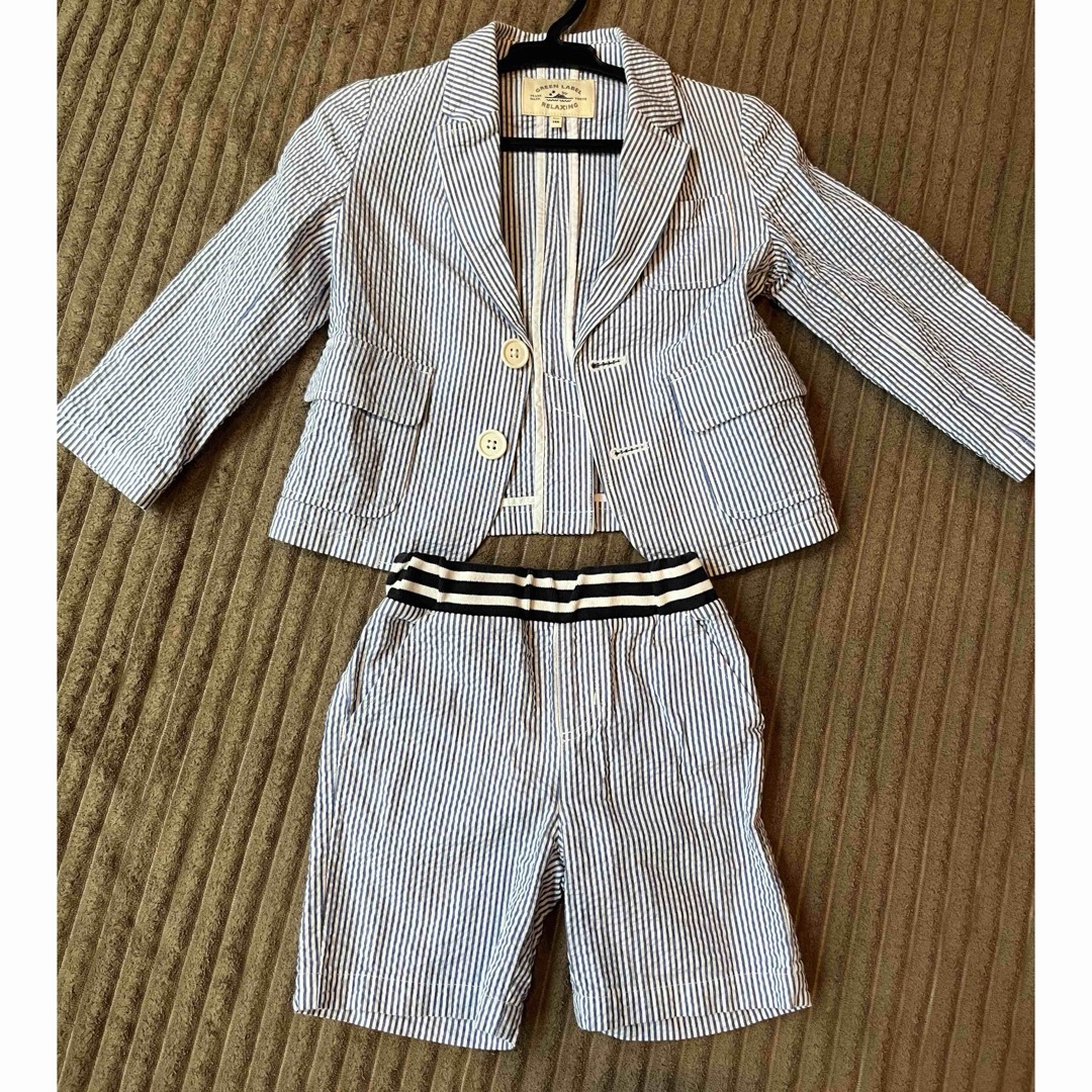 子ども　セレモニースーツ キッズ/ベビー/マタニティのキッズ服男の子用(90cm~)(ドレス/フォーマル)の商品写真