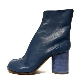 Maison Margiela(メゾンマルジェラ) ショートブーツ 36 レディース新品同様  S58WU0260 ブルー タビ レザー(ブーツ)