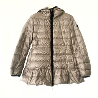 モンクレール(MONCLER)のMONCLER(モンクレール) ダウンジャケット サイズ1 S レディース BUNIUM(バナム) グレージュ(ダウンジャケット)