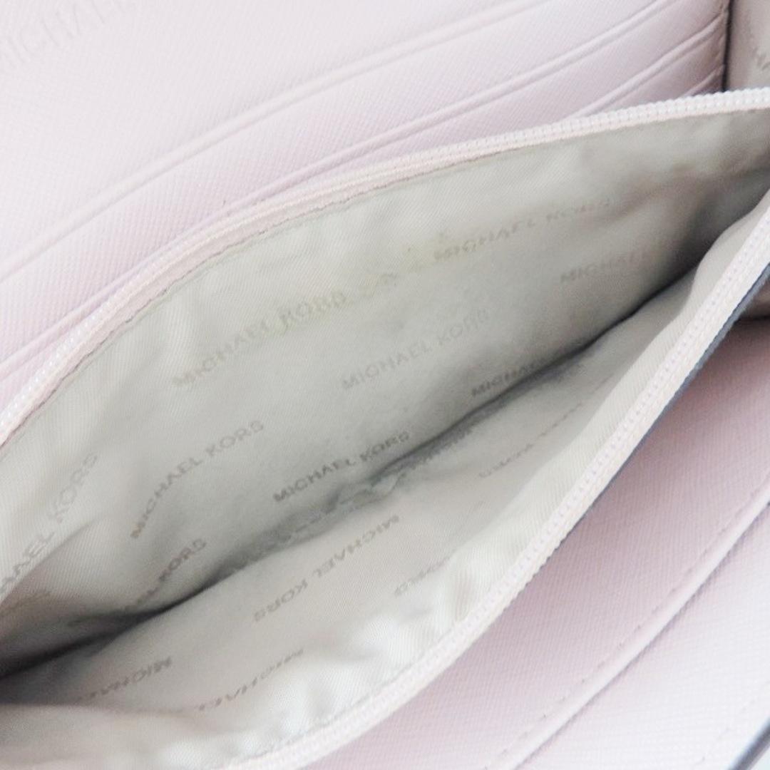 Michael Kors(マイケルコース)のMICHAEL KORS(マイケルコース) 長財布 ピンク パンチング加工 レザー レディースのファッション小物(財布)の商品写真