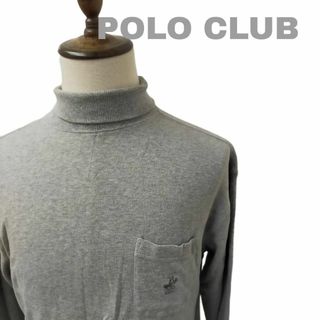 ビバリーヒルズポロクラブ(BEVERLY HILLS POLO CLUB（BHPC）)のPOLO CLUB ポロクラブ タートルネックシャツ グレー Lサイズ 綿(ニット/セーター)