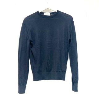 ジョンスメドレー(JOHN SMEDLEY)のJOHN SMEDLEY(ジョンスメドレー) 長袖セーター サイズS レディース - ダークネイビー クルーネック(ニット/セーター)