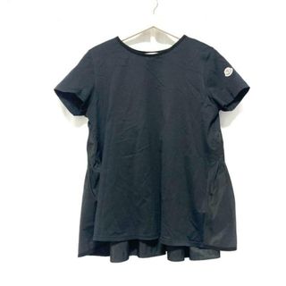 MONCLER(モンクレール) 半袖Tシャツ サイズL レディース T-SHIRT GIROCOLLO 黒 クルーネック