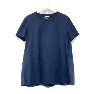 モンクレール(MONCLER)のMONCLER(モンクレール) 半袖Tシャツ サイズL レディース T-SHIRT GIROCOLLO ダークネイビー クルーネック(Tシャツ(半袖/袖なし))