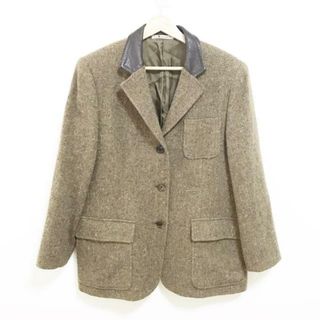 AQUA SCUTUM - Aquascutum(アクアスキュータム) ジャケット レディース - ベージュ×ダークブラウン 長袖/秋/冬