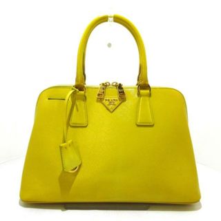 プラダ(PRADA)のPRADA(プラダ) ハンドバッグ プロムナード BL0837 イエロー エナメル（レザー）(ハンドバッグ)