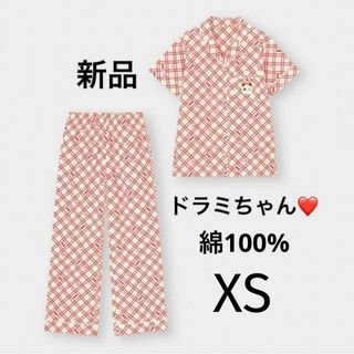 新品 ドラえもん ドラミちゃん コットンパジャマ 綿100% ルームウェア XS