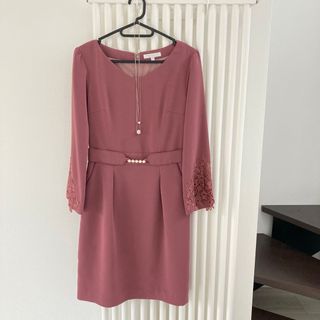 プロポーションボディドレッシング(PROPORTION BODY DRESSING)のプロポーション♡サーモンピンクのワンピース♡婚礼♡入学式などに(ひざ丈ワンピース)