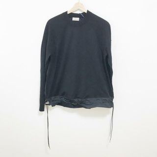 モンクレール(MONCLER)のMONCLER(モンクレール) 長袖カットソー レディース美品  - 黒(カットソー(長袖/七分))