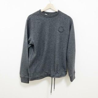 モンクレール(MONCLER)のMONCLER(モンクレール) 長袖カットソー レディース美品  - ダークグレー(カットソー(長袖/七分))