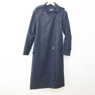 アクアスキュータム(AQUA SCUTUM)のAquascutum(アクアスキュータム) トレンチコート レディース - 黒 長袖/ライナー付き/秋/冬(トレンチコート)