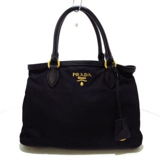 プラダ(PRADA)のPRADA(プラダ) トートバッグ ロゴ 1BA173 黒 ナイロン×レザー(トートバッグ)