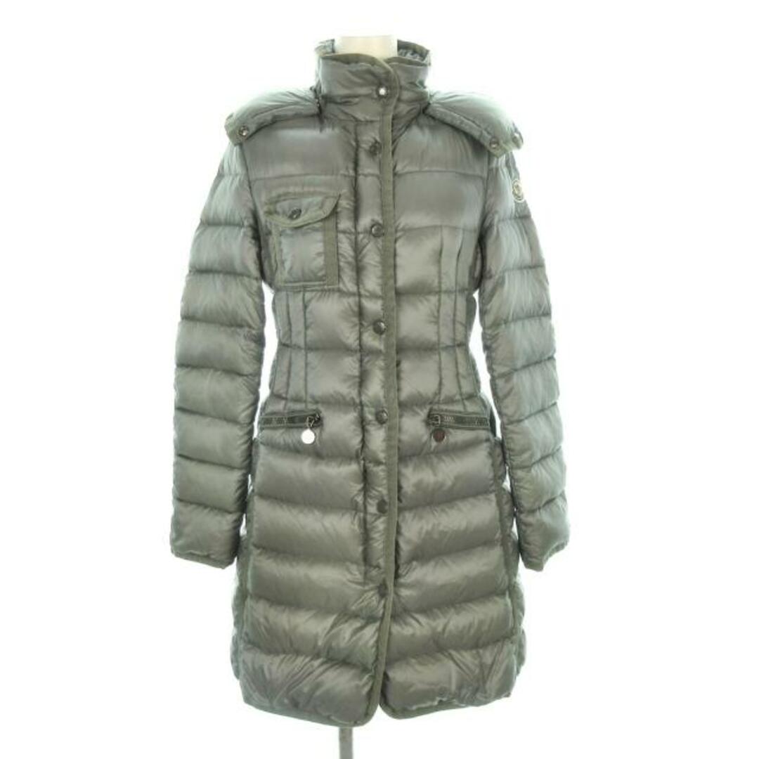 MONCLER(モンクレール)のMONCLER(モンクレール) ダウンコート サイズ00 XS レディース HERMINE エルミンヌ グレー 冬物 レディースのジャケット/アウター(ダウンコート)の商品写真