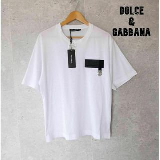 DOLCE&GABBANA - 未使用 ドルチェ＆ガッバーナ ロゴチャーム クルーネック 半袖 Tシャツ