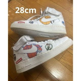 ナイキ(NIKE)のSupreme ×NBA Air Force 1 Mid '07 "White"(スニーカー)