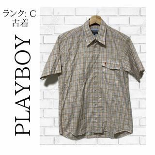 プレイボーイ(PLAYBOY)の PLAYBOY 半袖シャツ チェック柄 大きめサイズ  ✓820(ポロシャツ)