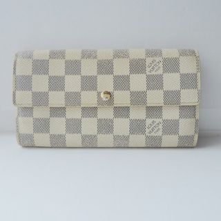 ルイヴィトン(LOUIS VUITTON)のLOUIS VUITTON(ルイヴィトン) 長財布 ダミエ ポルトフォイユサラNM2 N61735 アズール ダミエキャンバス(財布)