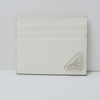 PRADA - PRADA(プラダ) カードケース美品  - 2MC047 ビアンコ(白) サフィアーノトライアングル(レザー)