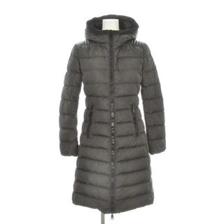 モンクレール(MONCLER)のMONCLER(モンクレール) ダウンコート サイズ0 XS レディース TALEVE(タレヴ) ダークグレー×黒 長袖/冬 【表地】ナイロン【中綿】ダウン(ダウンコート)