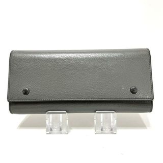 セリーヌ(celine)のCELINE(セリーヌ) 長財布 ラージフラップ マルチファンクション グレー レザー(財布)