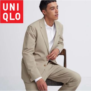 ユニクロ(UNIQLO)のユニクロ　2way ストレッチ　感動ジャケット&感動パンツ　セットアップ　L(セットアップ)