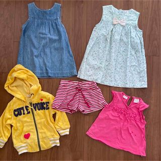 H&M - お得★女の子の子供服 5点 まとめ売り ザラキッズ H&M 80〜86m 春夏服