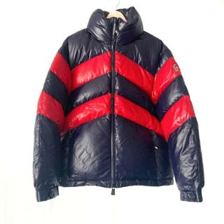 モンクレール(MONCLER)のMONCLER(モンクレール) ダウンジャケット サイズ2 M レディース GOLZERN パープル×レッド 長袖/冬(ダウンジャケット)