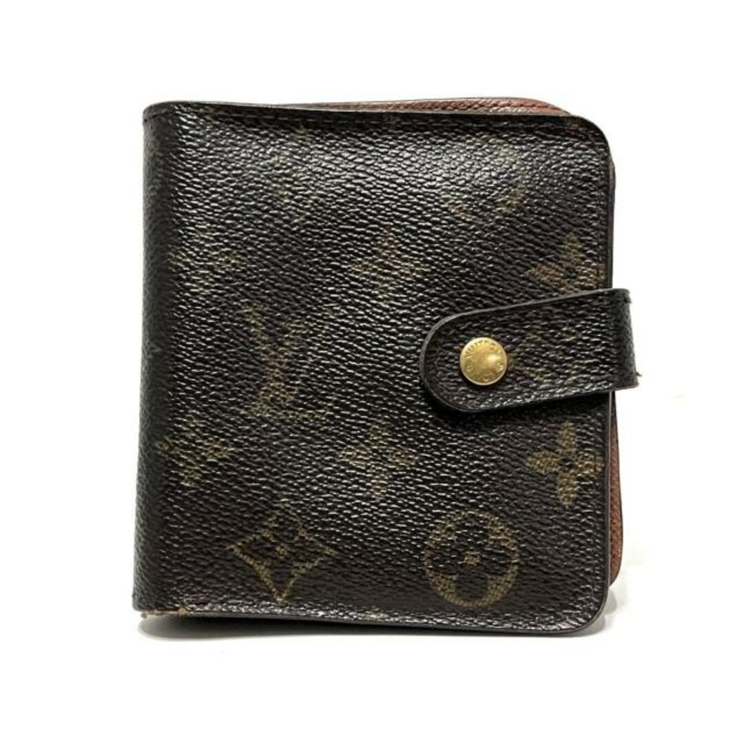 LOUIS VUITTON(ルイヴィトン)のLOUIS VUITTON(ルイヴィトン) 2つ折り財布 モノグラム コンパクトジップ M61667 - モノグラム･キャンバス レディースのファッション小物(財布)の商品写真