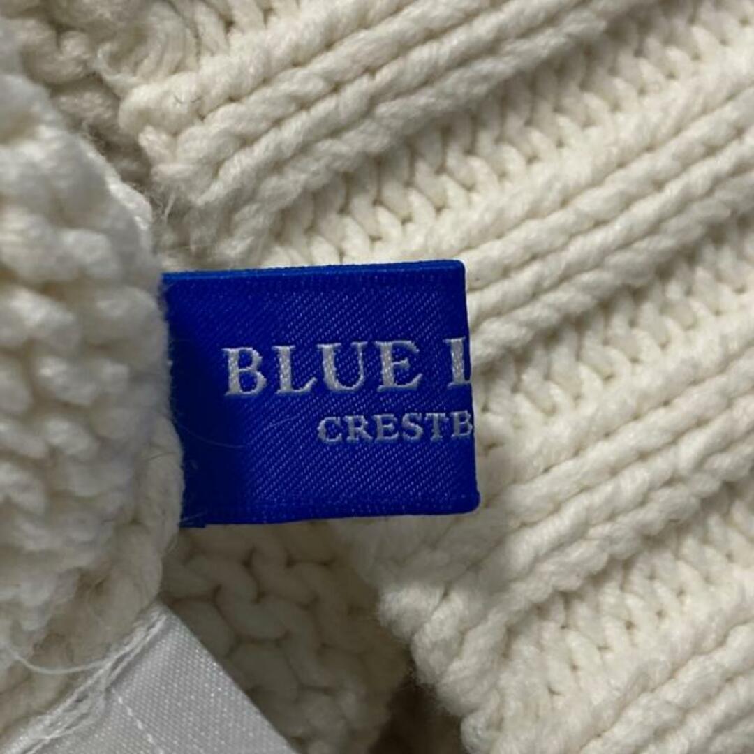 BLUE LABEL CRESTBRIDGE(ブルーレーベルクレストブリッジ)のBLUE LABEL CRESTBRIDGE(ブルーレーベルクレストブリッジ) 長袖セーター サイズ38 M レディース - 白×グレー×黒 タートルネック レディースのトップス(ニット/セーター)の商品写真