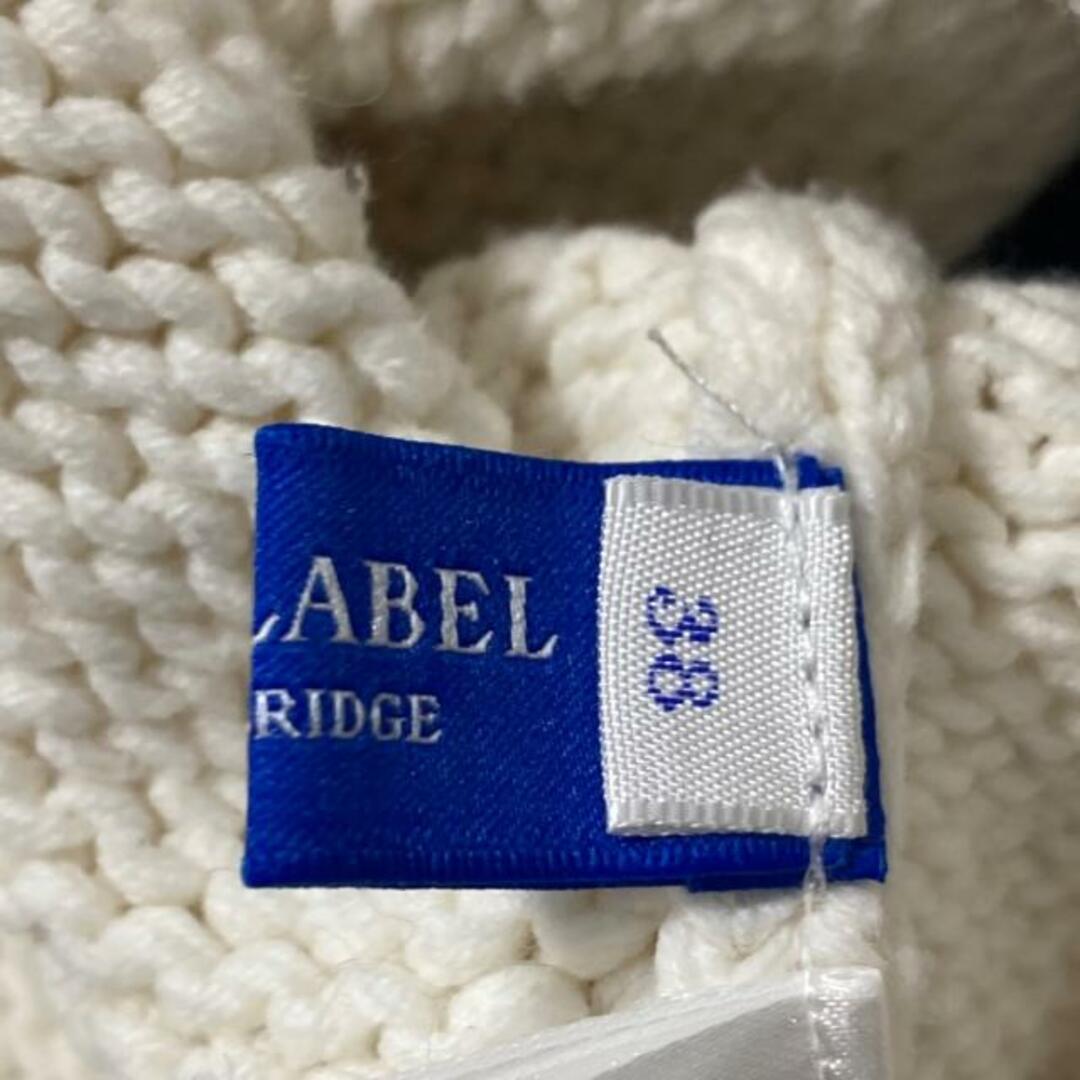 BLUE LABEL CRESTBRIDGE(ブルーレーベルクレストブリッジ)のBLUE LABEL CRESTBRIDGE(ブルーレーベルクレストブリッジ) 長袖セーター サイズ38 M レディース - 白×グレー×黒 タートルネック レディースのトップス(ニット/セーター)の商品写真