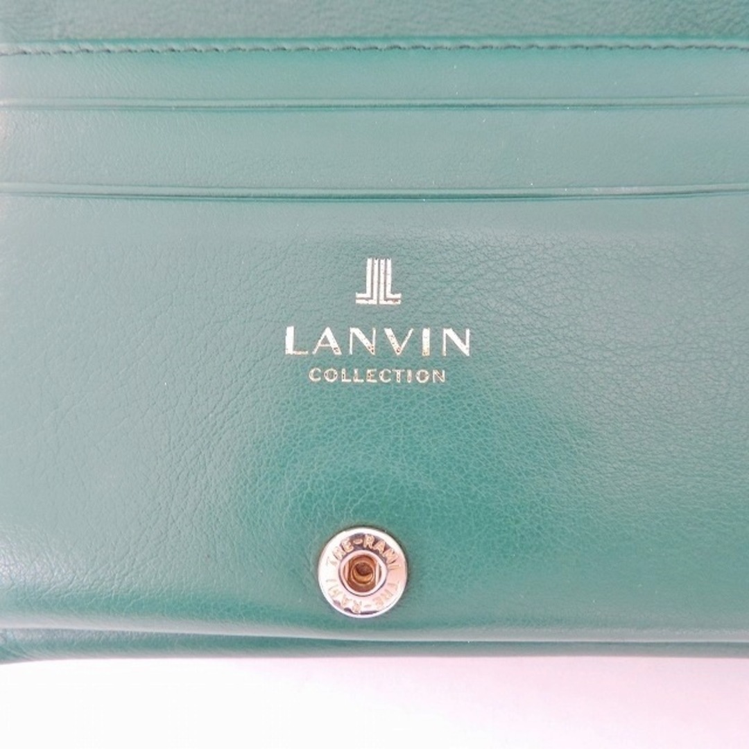 LANVIN COLLECTION(ランバンコレクション)のLANVIN COLLECTION(ランバンコレクション) 2つ折り財布 - グリーン レザー レディースのファッション小物(財布)の商品写真