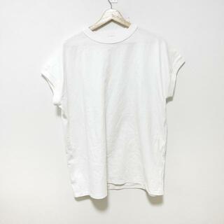 エイトン(ATON)のATON(エイトン) 半袖Tシャツ レディース - 白 クルーネック(Tシャツ(半袖/袖なし))