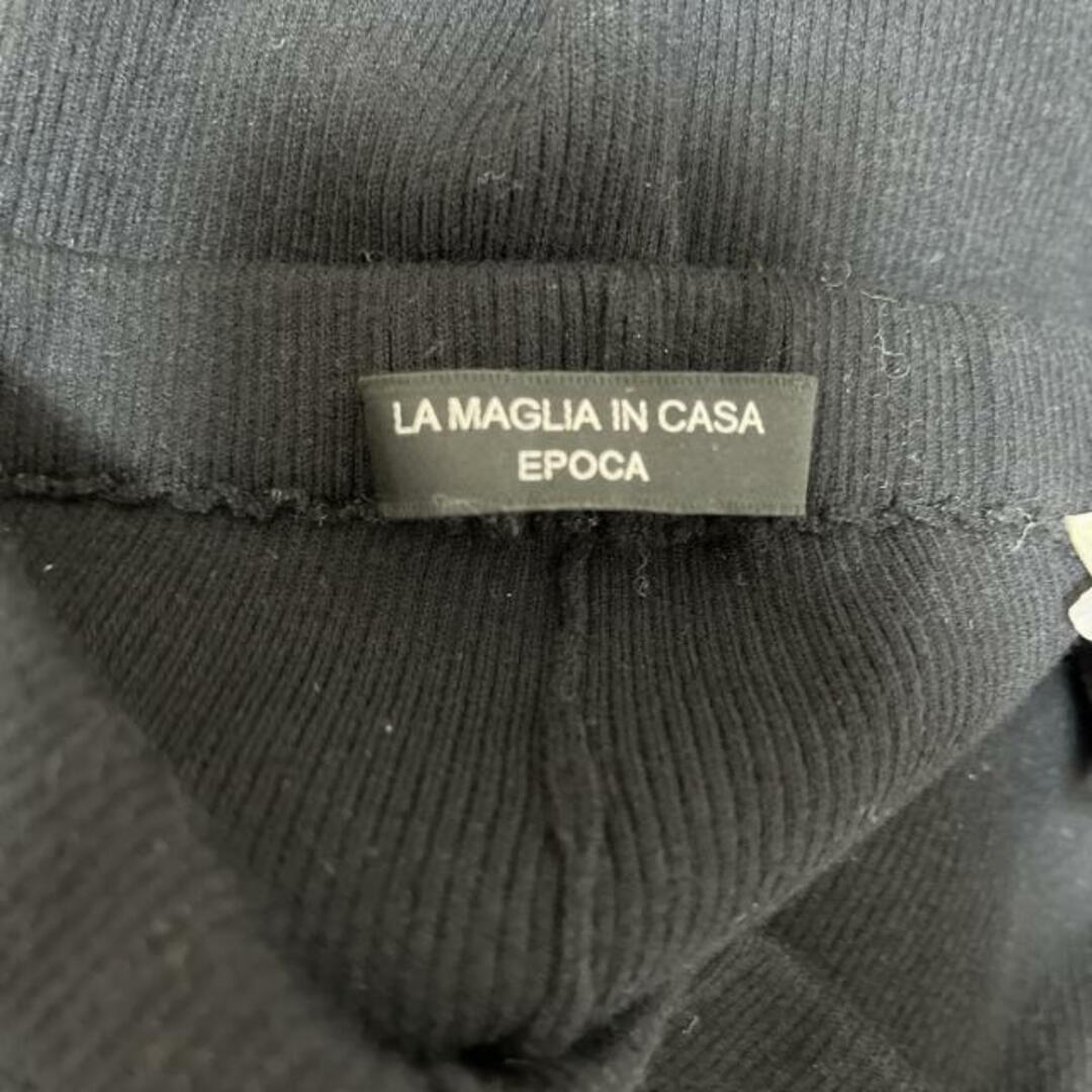EPOCA(エポカ)のEPOCA(エポカ) パンツ サイズ40 M レディース美品  - 黒 フルレングス/ニット/LA MAGLIA IN CASA/ウエストゴム レディースのパンツ(その他)の商品写真