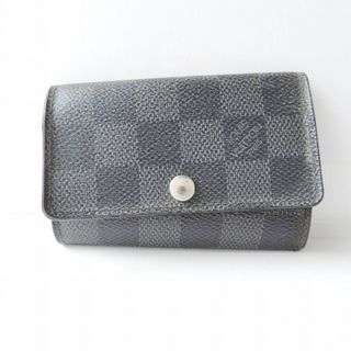 ルイヴィトン(LOUIS VUITTON)のLOUIS VUITTON(ルイヴィトン) キーケース ダミエグラフィット ミュルティクレ6 N62662 ダミエグラフィット イニシャル刻印 ダミエ・グラフィット キャンバス(キーケース)