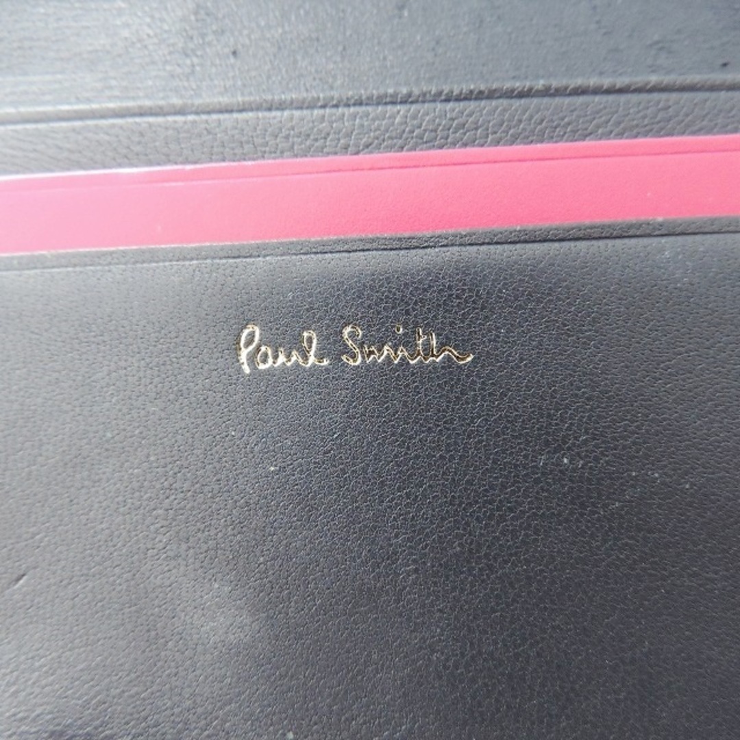 Paul Smith(ポールスミス)のPaulSmith(ポールスミス) 3つ折り財布 - ダークグレー×マルチ がま口 レザー レディースのファッション小物(財布)の商品写真