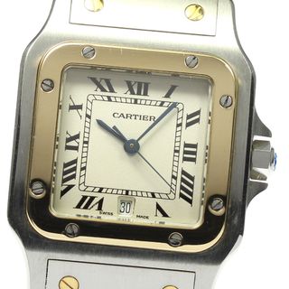 カルティエ(Cartier)のカルティエ CARTIER W20011C4 サントスガルベ LM YGコンビ クォーツ メンズ _807686(腕時計(アナログ))