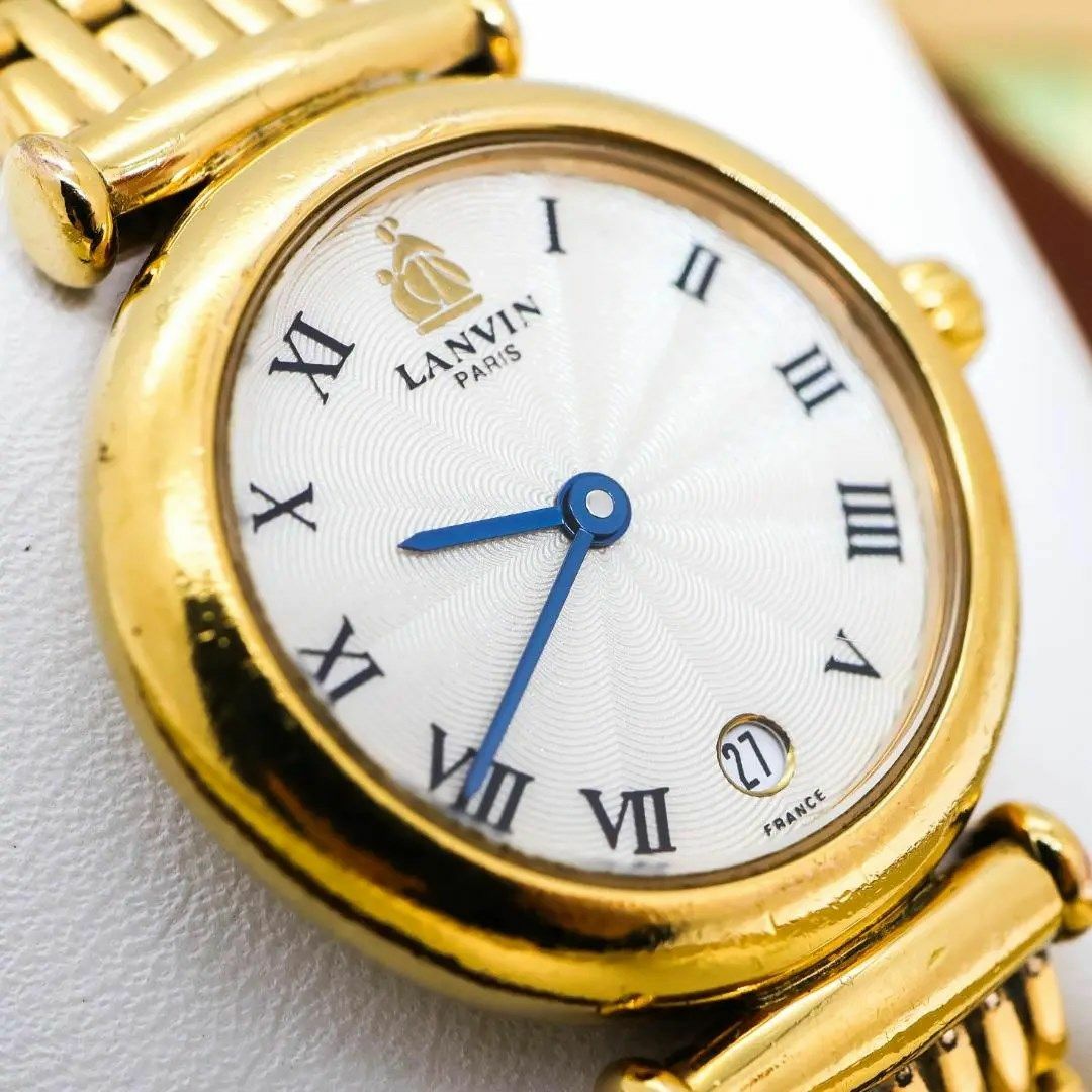 LANVIN(ランバン)の《希少》LANVIN 腕時計 ヴィンテージ レディース デイト j レディースのファッション小物(腕時計)の商品写真