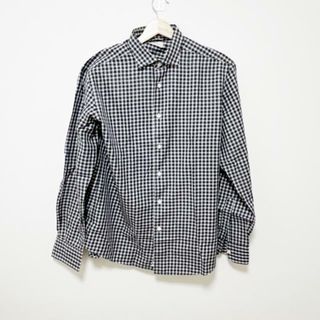 エルメネジルドゼニア(Ermenegildo Zegna)のErmenegildo Zegna(エルメネジルド ゼニア) 長袖シャツ メンズ - ダークネイビー×白 チェック柄(シャツ)