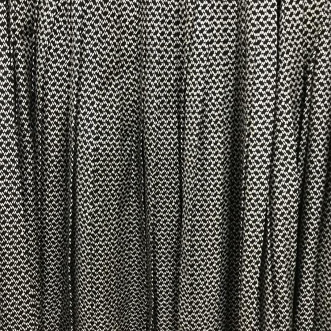 Drawer(ドゥロワー) ロングスカート サイズ40 M レディース美品 - 黒×白 プリーツ