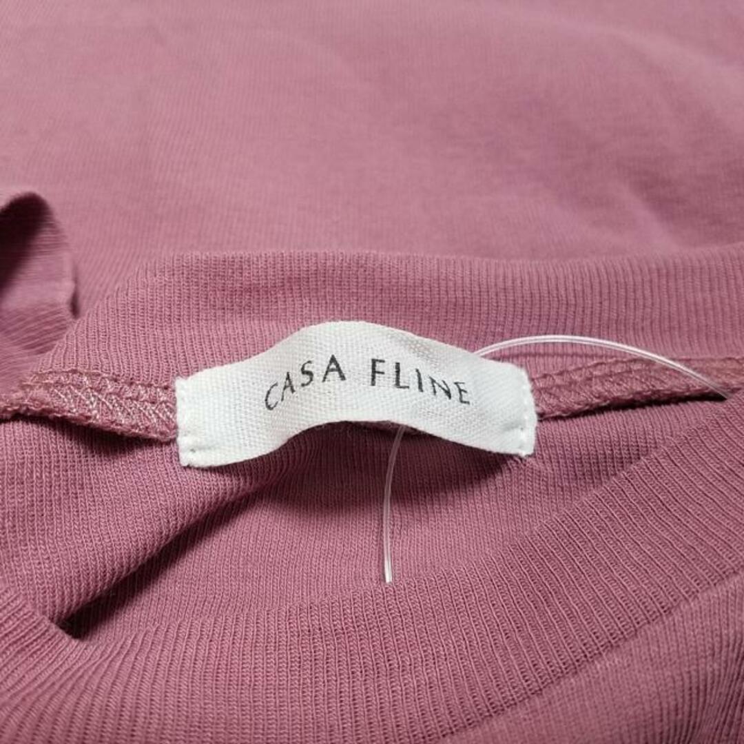 CASA FLINE(カーサフライン)のCASA FLINE(カーサフライン) ノースリーブカットソー サイズF レディース - ピンク クルーネック レディースのトップス(カットソー(半袖/袖なし))の商品写真