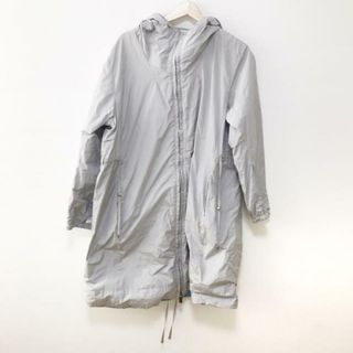 マックスマーラ(Max Mara)のMax Mara(マックスマーラ) コート サイズ44 L レディース - グレー×ブルーグリーン 長袖/リバーシブル/The Cube/収納袋付き/春/秋(その他)