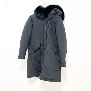 ウールリッチ(WOOLRICH)のWOOLRICH(ウールリッチ) ダウンコート サイズL レディース美品  - 黒 長袖/フォックスファー/冬 ポリエステル(ダウンコート)