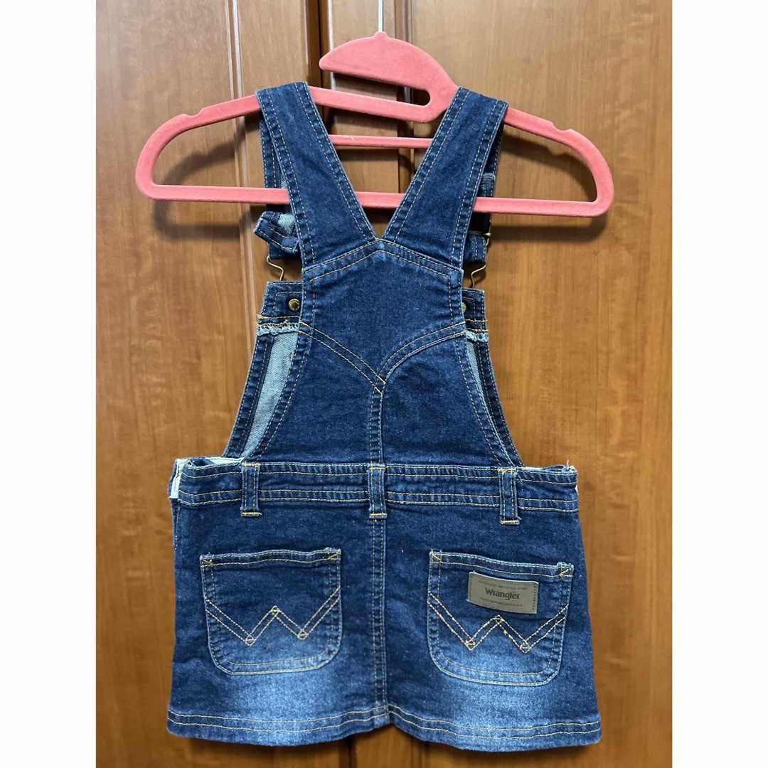 Wrangler(ラングラー)のWranglerラングラー　サロペットワンピース90cm キッズ/ベビー/マタニティのキッズ服女の子用(90cm~)(ワンピース)の商品写真