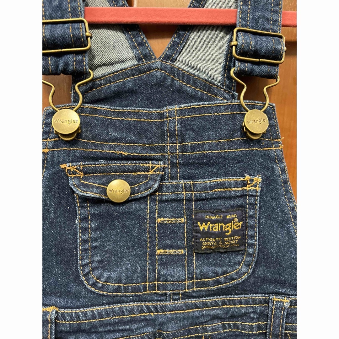 Wrangler(ラングラー)のWranglerラングラー　サロペットワンピース90cm キッズ/ベビー/マタニティのキッズ服女の子用(90cm~)(ワンピース)の商品写真