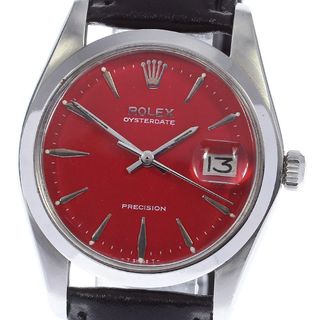 ロレックス(ROLEX)の訳あり ロレックス ROLEX 6694 プレシジョン オイスターデイト Cal.1225 リダンダイアル 手巻き ボーイズ _765365(腕時計(アナログ))