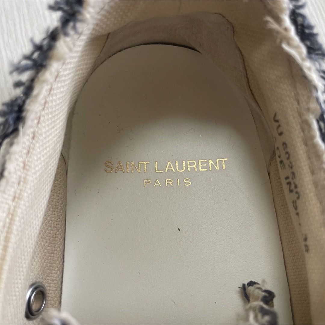 Saint Laurent(サンローラン)のサンローランパリゴールドヴィンテージ加工スニーカーバーバリープラダグッチ38 レディースの靴/シューズ(スニーカー)の商品写真