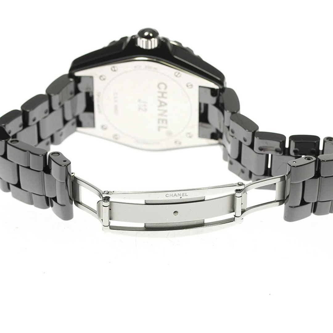 CHANEL(シャネル)のシャネル CHANEL H1626 J12 黒セラミック 12Pダイヤ 自動巻き メンズ 箱・保証書付き_811992 メンズの時計(腕時計(アナログ))の商品写真