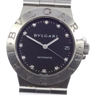 ブルガリ(BVLGARI)の訳あり ブルガリ BVLGARI LCV35S ディアゴノ デイト 11Pダイヤ 自動巻き メンズ _807614(腕時計(アナログ))