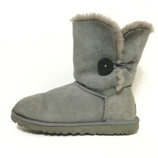 アグ(UGG)のUGG(アグ) ショートブーツ 23 レディース ベイリーボタン 5803 グレー ムートン(ブーツ)